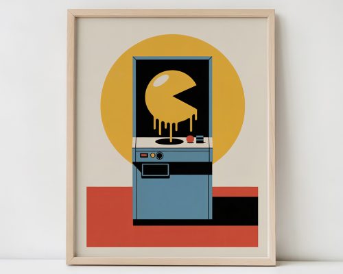 Arcade Game Pop Art Print, Retro Gaming Poster
