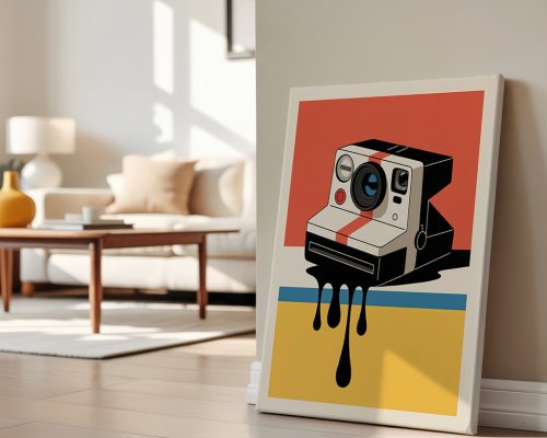 Alternative view of Retro Instant Camera Print, 80s Pop Art Poster