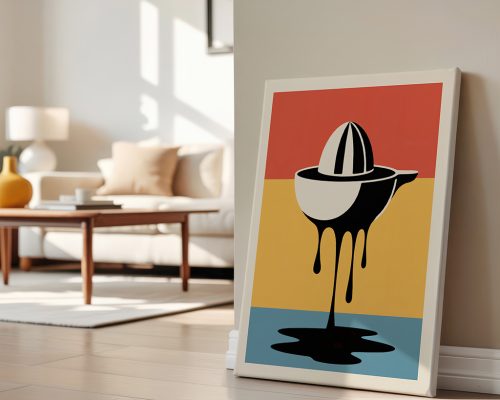 Alternative view of Retro Citrus Juicer Poster, Kitchen Wall Art Print