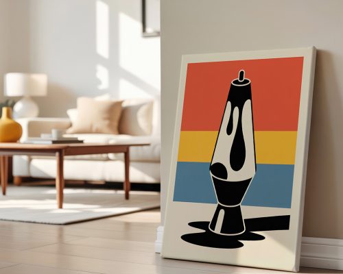 Alternative view of Lava Lamp Groovy Poster, Retro 70s Wall Art