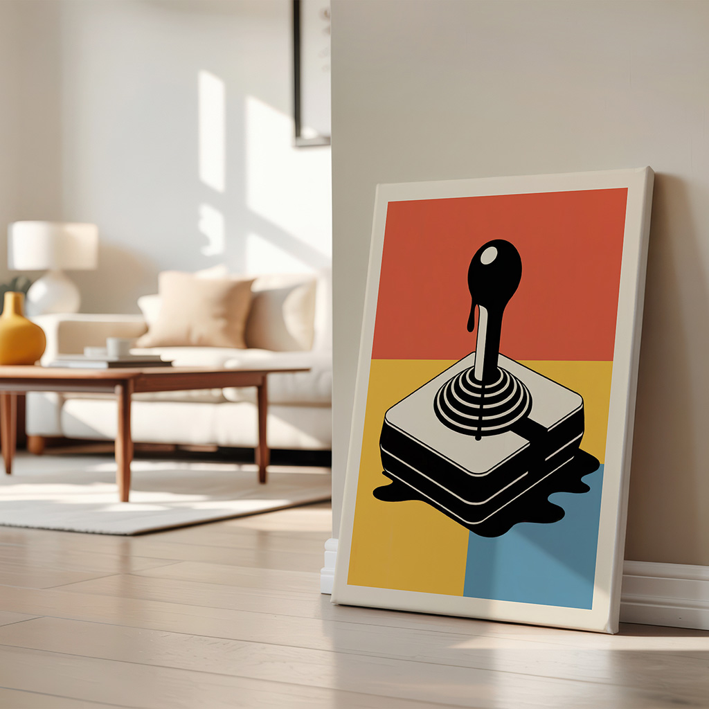Retro Game Joystick Print, Arcade Pop Art Poster - Image 2