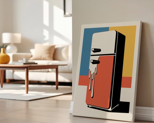 Alternative view of Refrigerator Wall Print, Pop Art Kitchen Poster