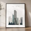 Abu Dhabi Skyline Art Print 18 Colors | ArtPrintsVicky