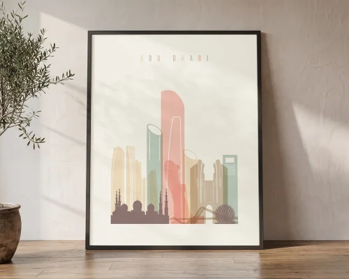 Abu Dhabi Wall Art Poster Framed or Canvas | ArtPrintsVicky