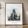 Amsterdam City Wall Art Print — Urban Skyline | ArtPrintsVicky