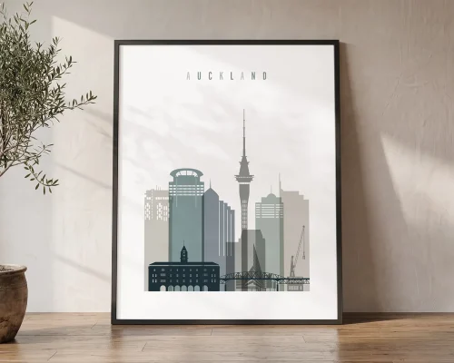 Auckland Poster Skyline Wall Art Decor | ArtPrintsVicky