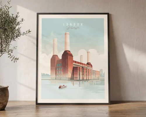 Battersea Power Station Wall Art London Poster | ArtPrintsVicky