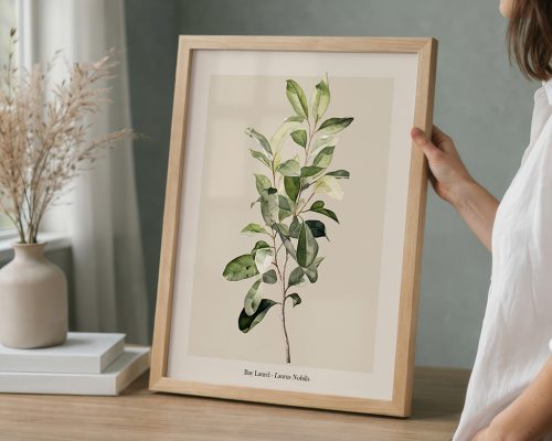 Bay Laurel Print Botanical Wall Art Poster