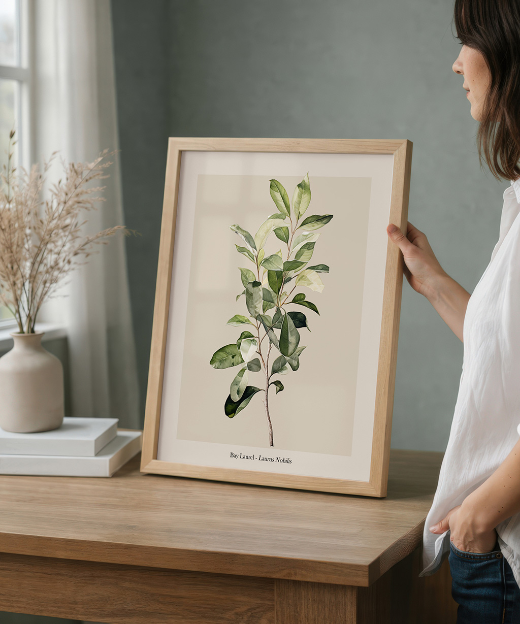 Bay Laurel Print Botanical Wall Art Poster
