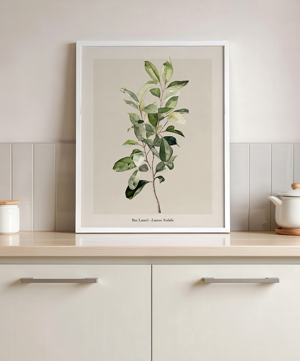 Bay Laurel Print Botanical Wall Art Poster - Image 2