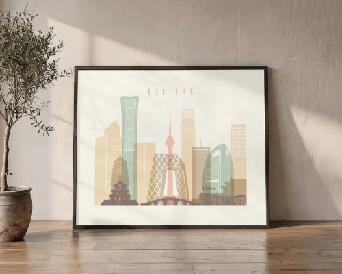 Beijing City Wall Art Framed or Canvas | ArtPrintsVicky