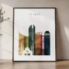 Beirut Lebanon Watercolor Wall Art Print | ArtPrintsVicky