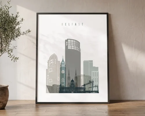 Belfast Wall Art Skyline Print Framed or Canvas | ArtPrintsVicky