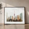 Berlin Cityscape Wall Art Watercolor Poster | ArtPrintsVicky