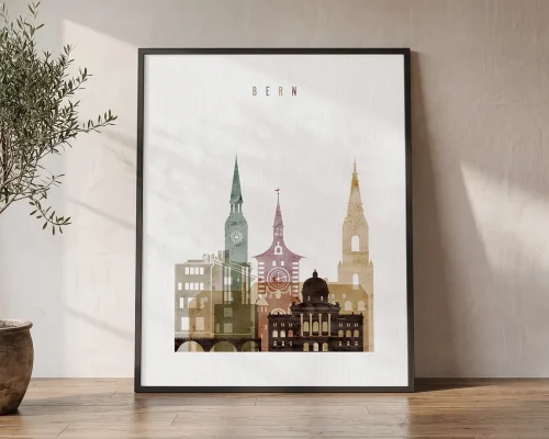Bern Switzerland Wall Art Poster | ArtPrintsVicky