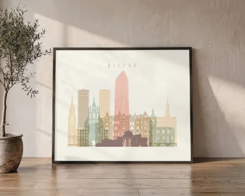 Bilbao Wall Art Skyline Framed or Canvas | ArtPrintsVicky