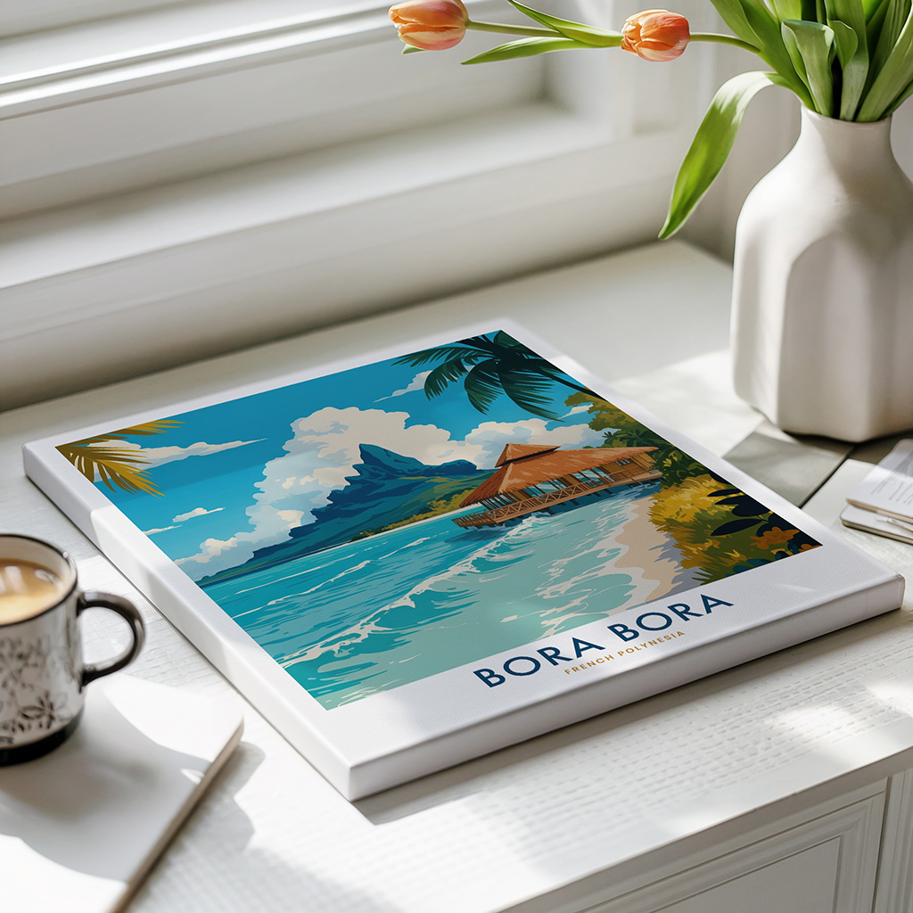 Bora Bora Travel Poster Vintage Wall Art Print - Image 4