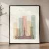 Brisbane Skyline Art Print Framed Wall Decor | ArtPrintsVicky