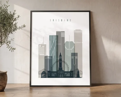 Brisbane Wall Prints for Living Room | ArtPrintsVicky