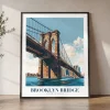 Brooklyn Bridge Traditional Travel Print | ArtPrintsVicky