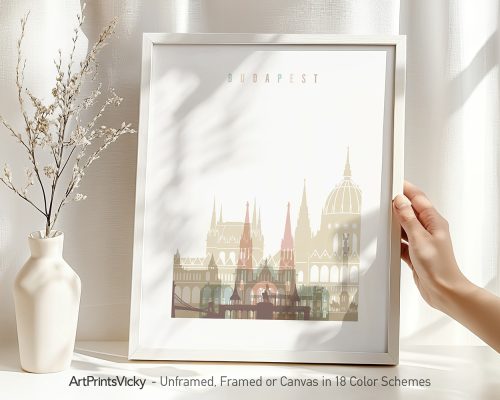 Alternative view of Budapest Skyline Canvas Print