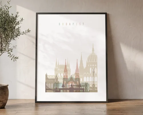 Budapest Skyline Canvas Print | ArtPrintsVicky