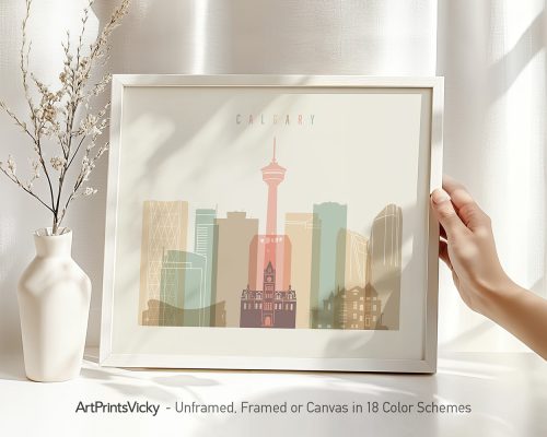 Alternative view of Calgary Wall Art Poster (18 Colors)
