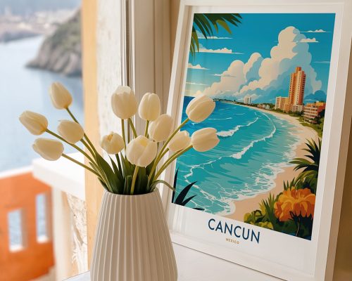 Alternative view of Cancun Mexico Travel Poster