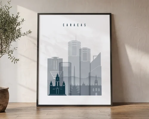 Caracas Modern Wall Art 18 Colors | ArtPrintsVicky