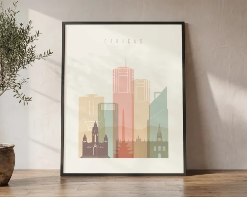 Caracas Skyline Poster Home Decor Art | ArtPrintsVicky