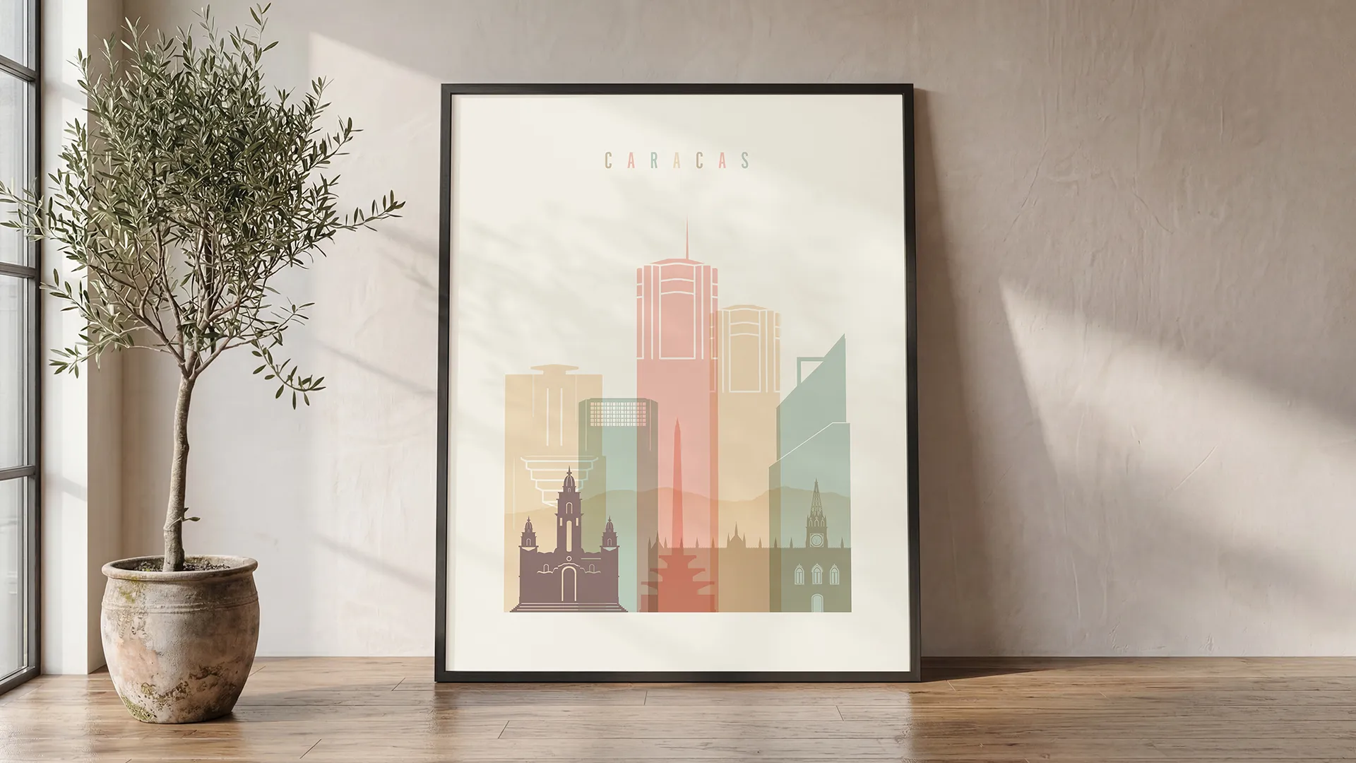 Caracas Skyline Poster Home Decor Art | ArtPrintsVicky