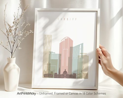 Alternative view of Cardiff Skyline Canvas Print