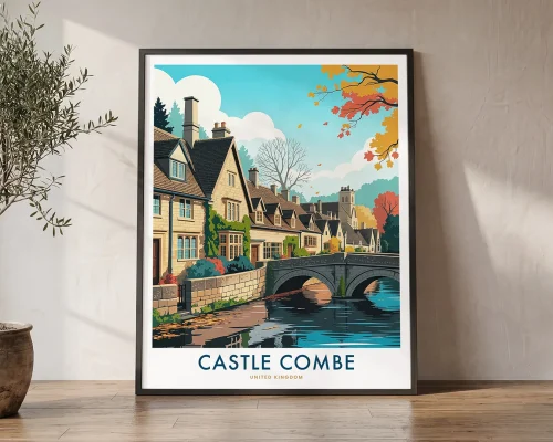 Castle Combe England Travel Print | ArtPrintsVicky
