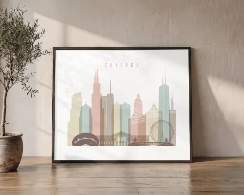 Chicago Wall Art Print for Home Decor | ArtPrintsVicky