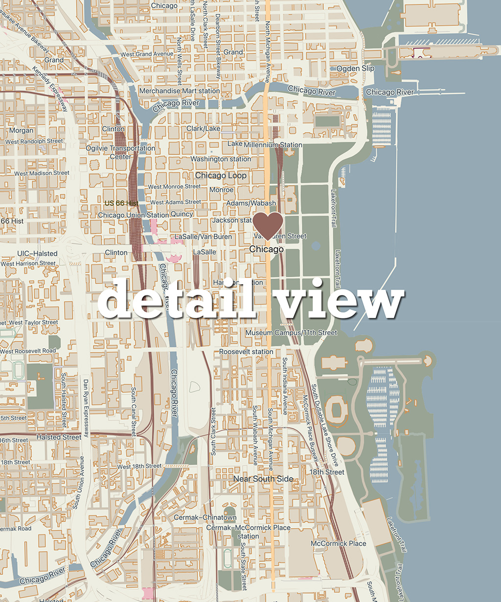 Chicago Map Wall Art Print Personalized - Image 6
