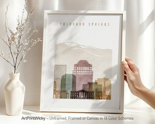 Alternative view of Colorado Springs Wall Art Print Framed Wall Decor