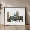Copenhagen Wall Art Print Watercolor Skyline | ArtPrintsVicky