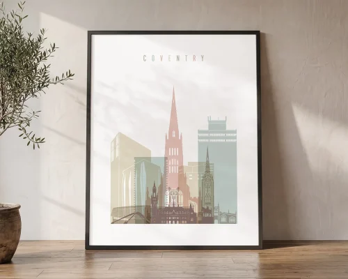 Coventry Skyline Wall Art Poster Framed or Canvas | ArtPrintsVicky