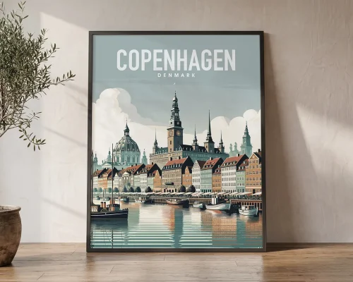 Danish Delights Copenhagen Travel Wall Art | ArtPrintsVicky