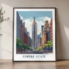 Empire State Building Classic Travel Art | ArtPrintsVicky