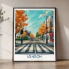London Abbey Road Travel Poster — Wall Art Print | ArtPrintsVicky