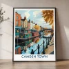 London Camden Town Travel Poster Wall Art Print | ArtPrintsVicky