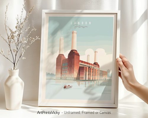 London Battersea Power Station art print.