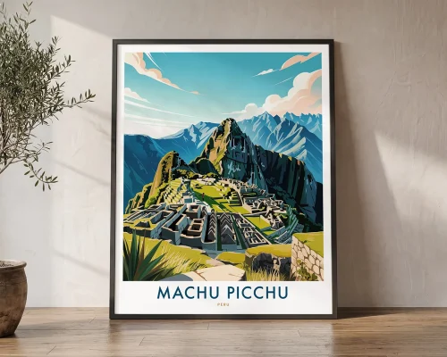Machu Picchu Travel Poster – Peru Art Print | ArtPrintsVicky