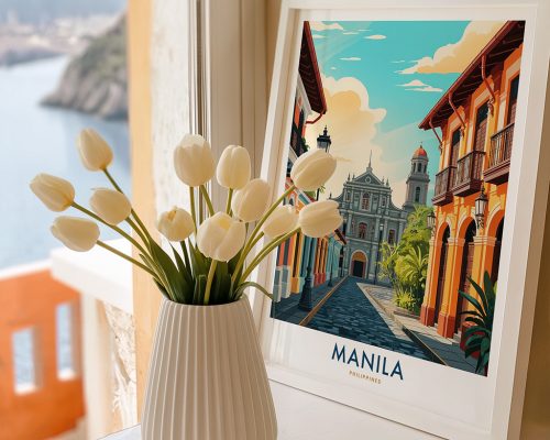Alternative view of Manila Travel Poster - Intramuros Wall Art Print