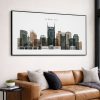 Nashville Skyline Wall Art Panoramic Print