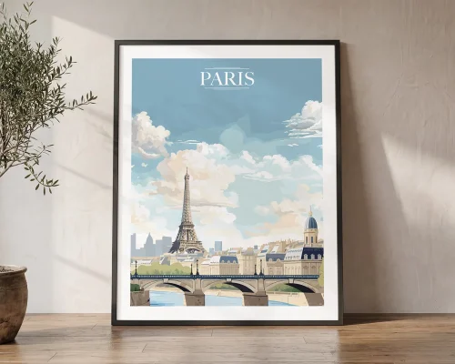 Paris Wall Art Print — Classic Cityscape Poster | ArtPrintsVicky
