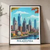 Philadelphia Travel Poster — Wall Art Print | ArtPrintsVicky