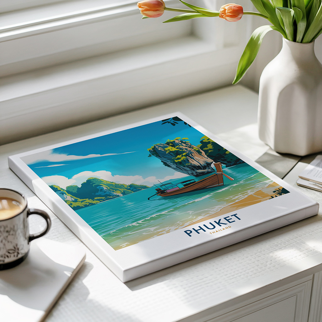 Phuket Travel Poster Vintage Thailand Wall Art - Image 4