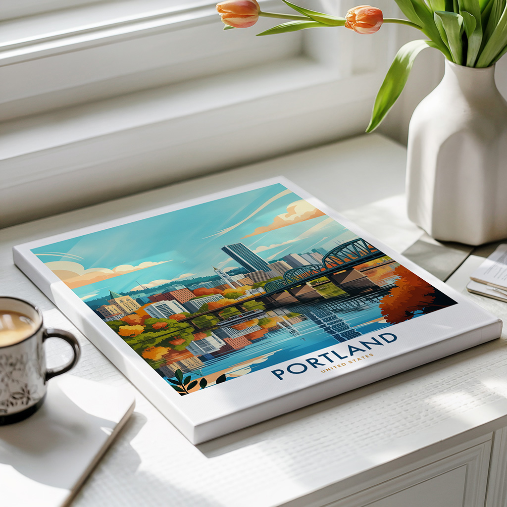 Portland Travel Poster Vintage Oregon Wall Art Print - Image 4